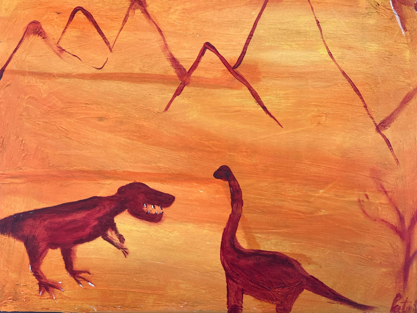 Dinosaur Cave Painting