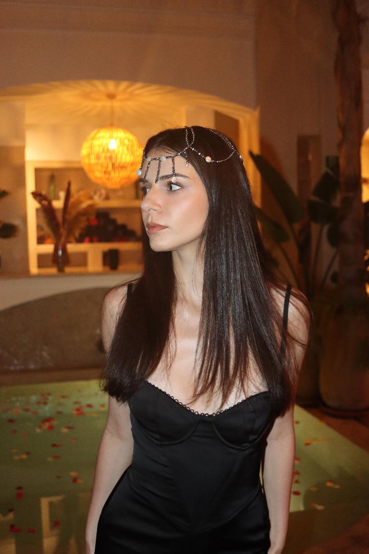 Beaded Pearl Headpiece