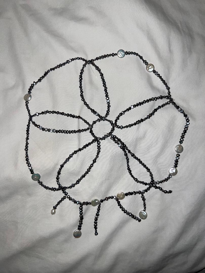 Beaded Pearl Headpiece