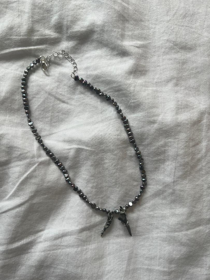 Vicente pearl fossil necklace