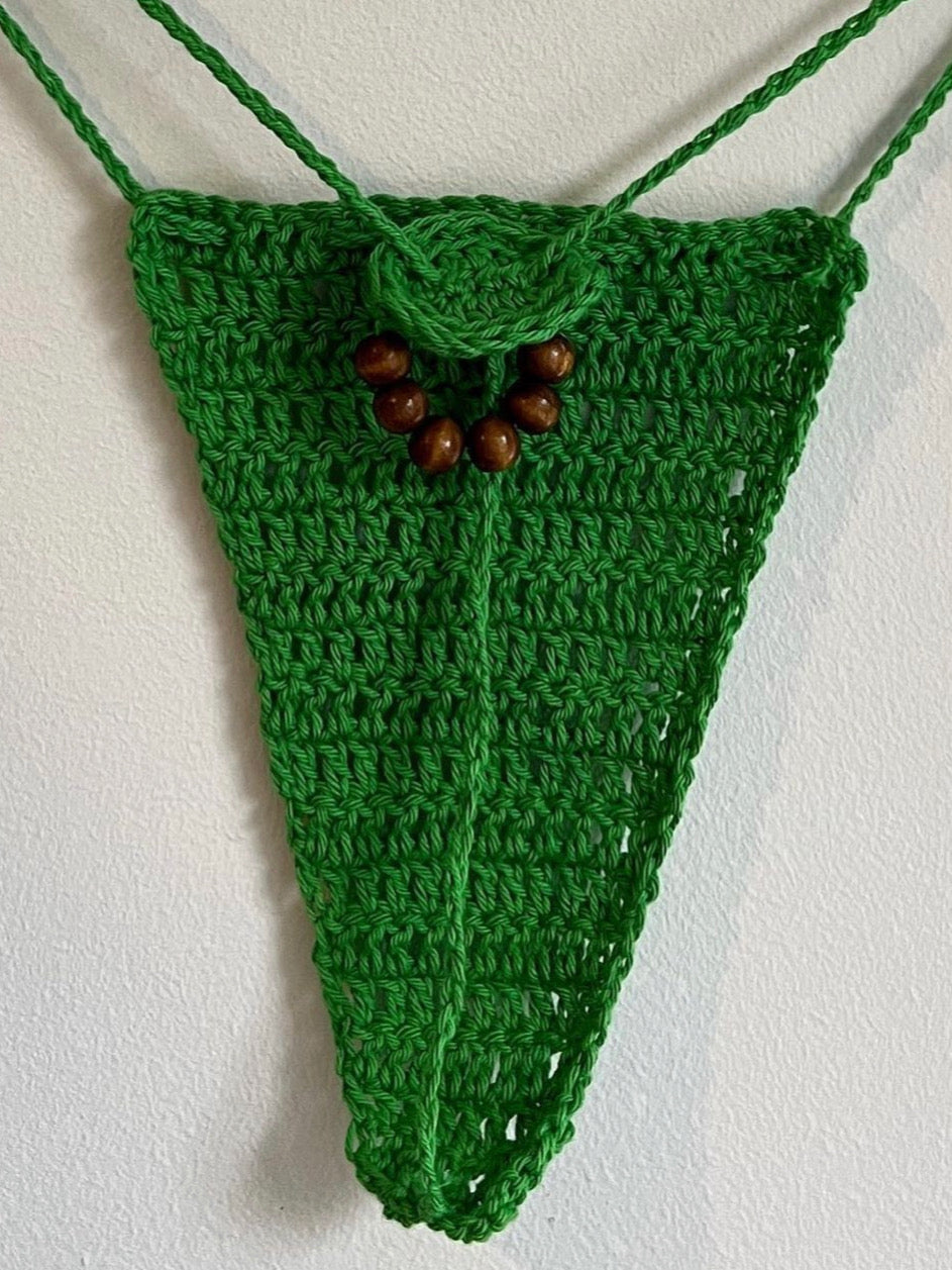 Its Bra-siu beaded Brazilian Thong