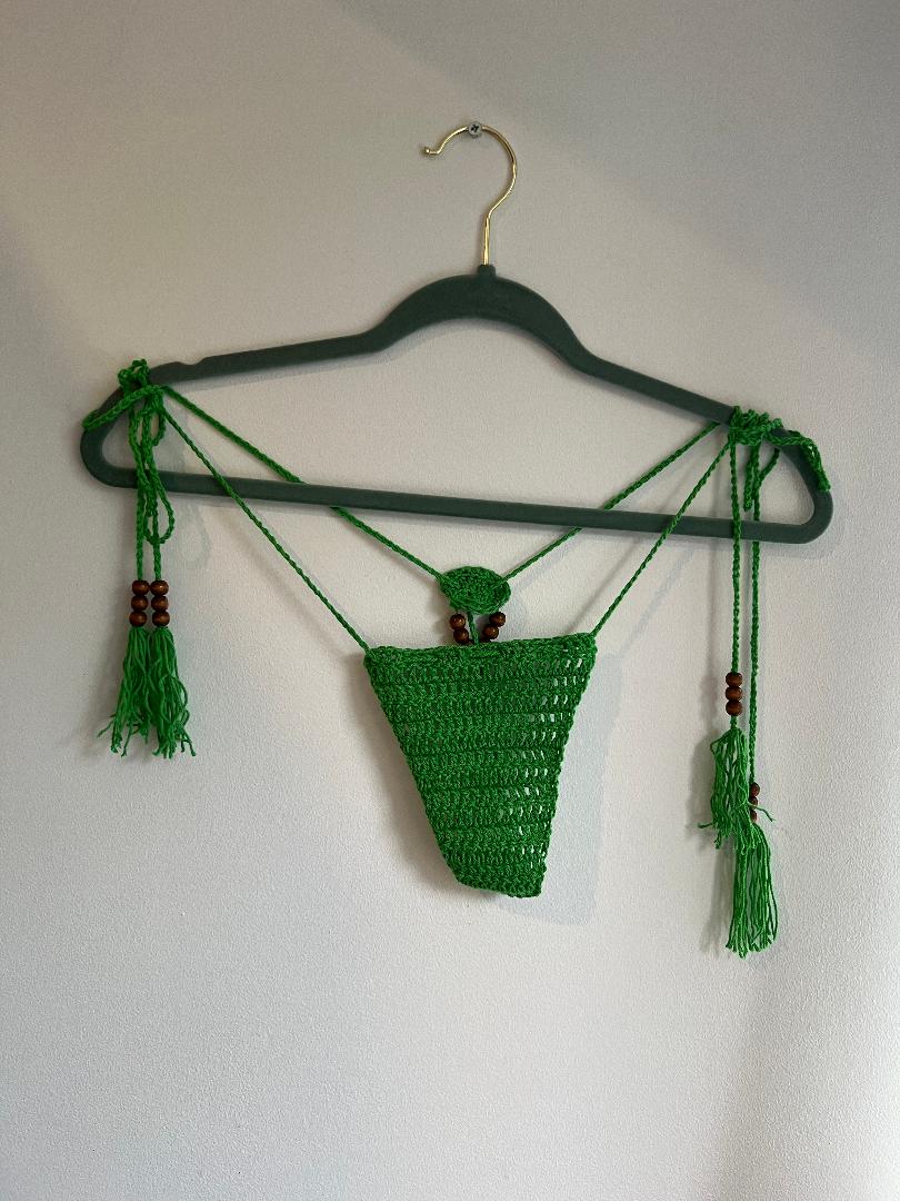 Its Bra-siu beaded Brazilian Thong