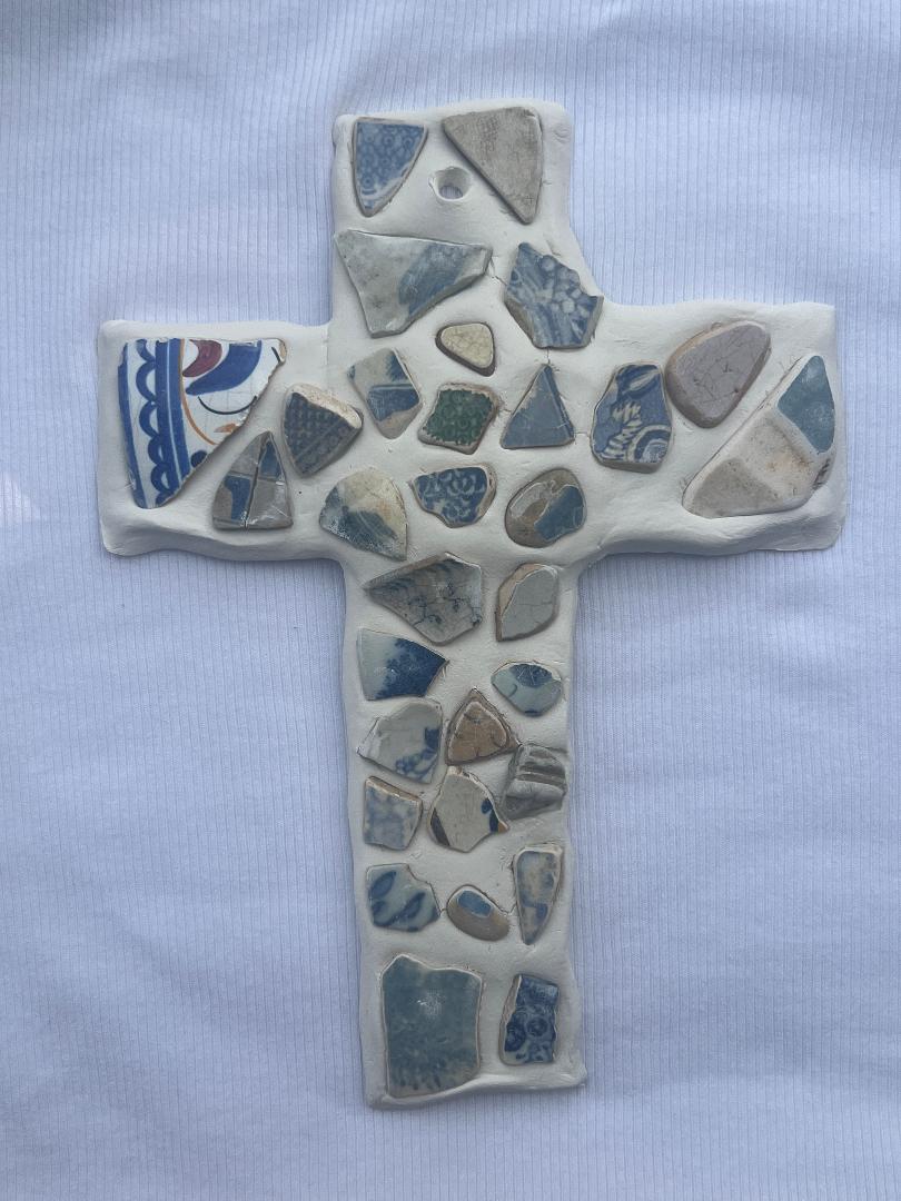 Ceramic Cross Wall Hanging