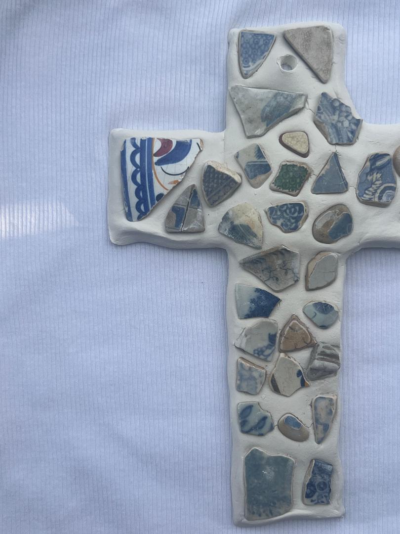 Ceramic Cross Wall Hanging