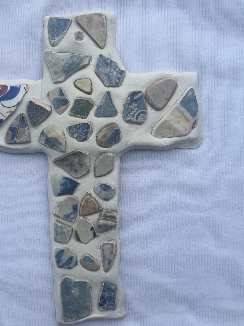 Ceramic Cross Wall Hanging