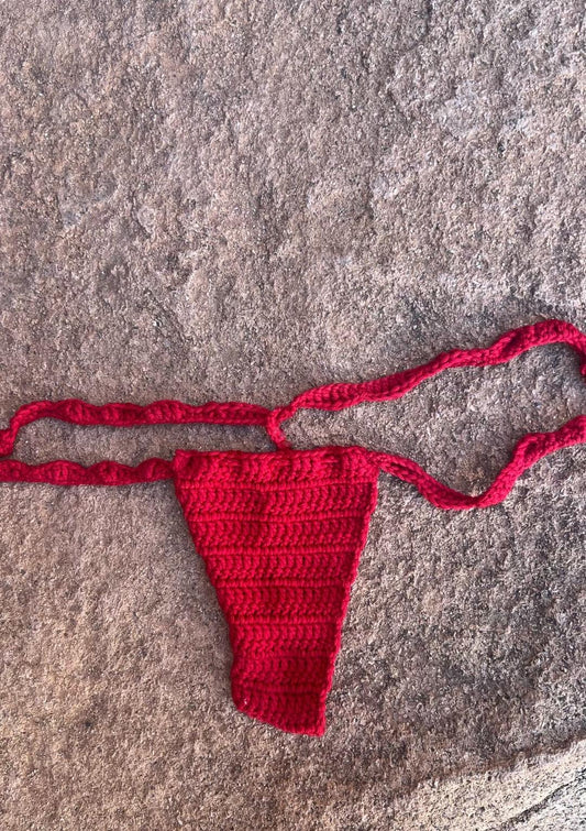 Ruffled Micro Thong
